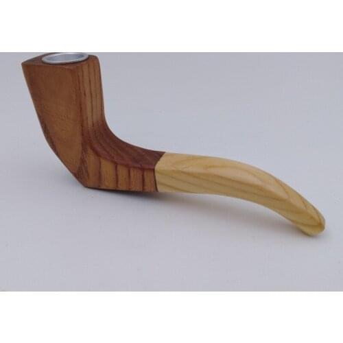 Portable Handmade Wood Tobacco Pipe Smoking Pipes Cigar Narguile Grinder Smoke Cigarette Pipe