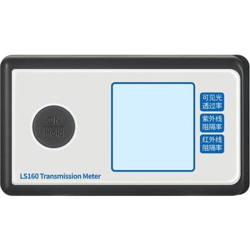 Portable Solar Film Tester Insulation Film Automotive Film Testing Instrument LS160 with LCD Backlight, VLT, UVR, IRR Display