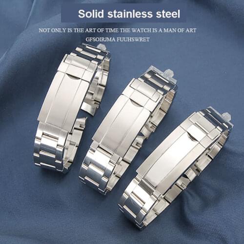 Solid stainless steel strap suitable for ROLEX Explorer II strap Cosmograph male bracelet 20mm