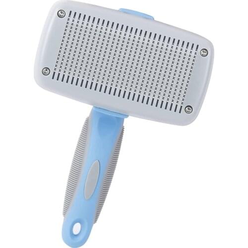 Dog Brush, Self Cleaning Slicker Brush - Gently Removes Loose Undercoat,Mats and Tangled Hair,Pet Grooming Brush