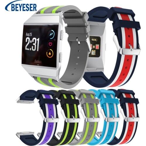 Fashion Soft Silicone strap Sport Bracelet Replacement For Fitbit ionic Smart Quick Release Sporting Goods Watchband Accessories