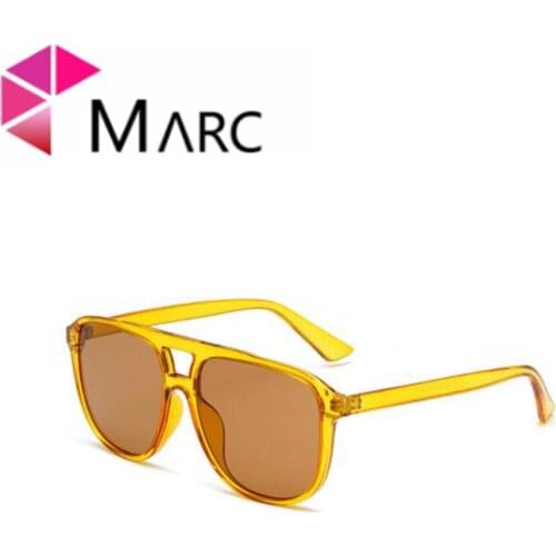 Oversized Womens Novelties 2021 Anti-glare Sunglasses For Men Unusual Retro Round Glasses Yellow Pink Gradient Black Lenses