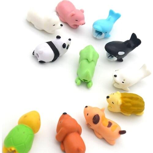 1 pcs Animal cartoon Cable bites Management Protector for phone protege buddies kabel diertjes holder Accessory Desktop suppli
