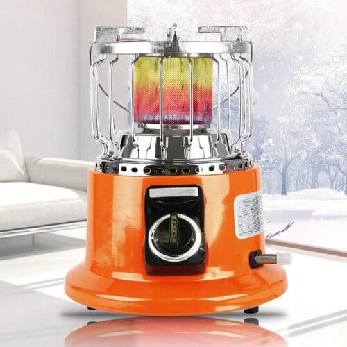 2 in1 Portable Mini Gas Heater Multiuse 3KW Natural Gas Stove Outdoor Camping Tent Warmer Hiking BBQ Grill Cooker Stove Burner