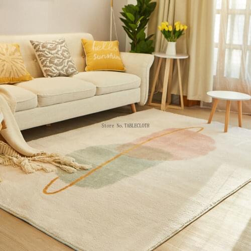 200*300cm Nordic Ins Carpet Living Room Simple Sofa Coffee Table Blanket Modern Girl Room Bedroom Bedside Plush Mat