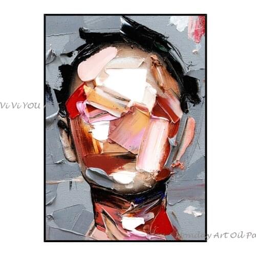 Abstact Canvas Art Hand Painted Modern Abstract Oil Painting On Canvas Wall Art For Living Room Home Decoration No Framed