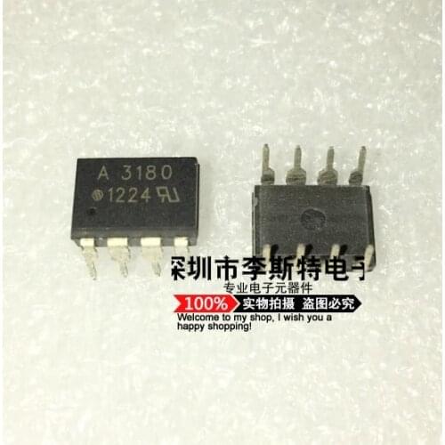 Send free 10PCS A3180 HCPL3180 HCPL-3180 DIP-8 New original hot selling electronic integrated circuits