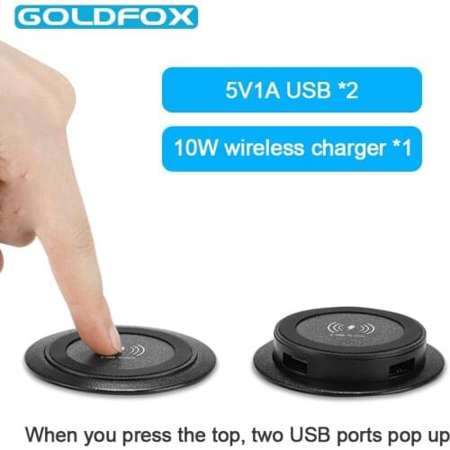 18W QI Wireless Charger For Iphone 12 12 Pro 12 mini Built in Desktop Furniture Embedded Fast Wireless Charger Table Office
