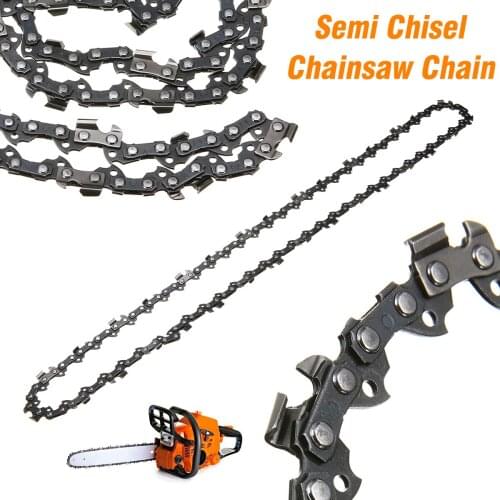 1Pcs 18" Semi Chisel Chainsaw Saw Chain 3/8" 0.050" 62DL Cutting Saw Chain For Garden Wood Cutting Chainsaw Replacement Parts