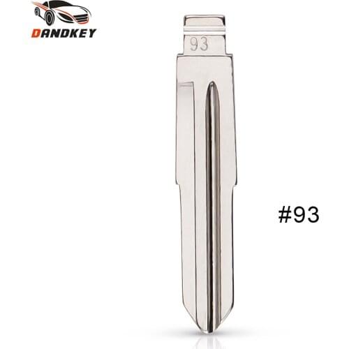 Dandkey 10pcs/Lot NO.93 Flip Folding Blank Car Remote Key Blade #93 For Changan Alsvin Original Key Uncut Blade