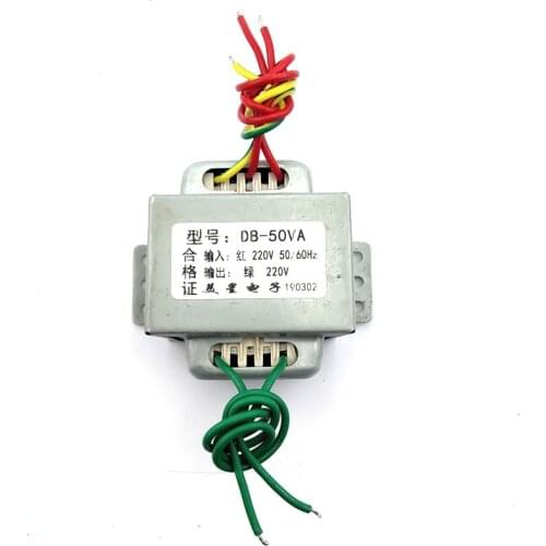 Ei transformer 220v power transf EI66 isolation transformer DB-50VA 50W 220V 220V 1:1 safety isolation anti jamming