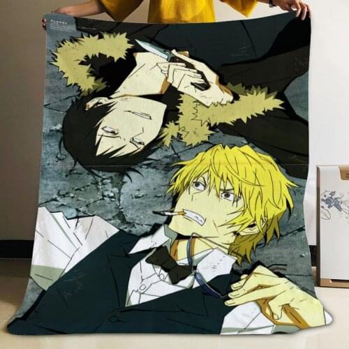 Musife Custom Durarara Flannel Blanket Design Your own Blanket Flannel Blankets for Sofa DIY Dropshipping