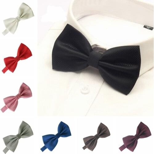 Men Bowtie For Mens Bow tie Solid Bowties Black Bowtie Gold Bow Tie Red Green Pink Blue White Bow Ties Men Classic