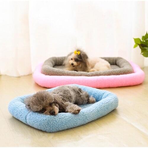 IdYllife Berber Fleece Dog Bed Puppy Sofas Dog House for Cat Kitten Pets Sleeping Anti Slip Winter Warm Cozy Washable Soft Nest