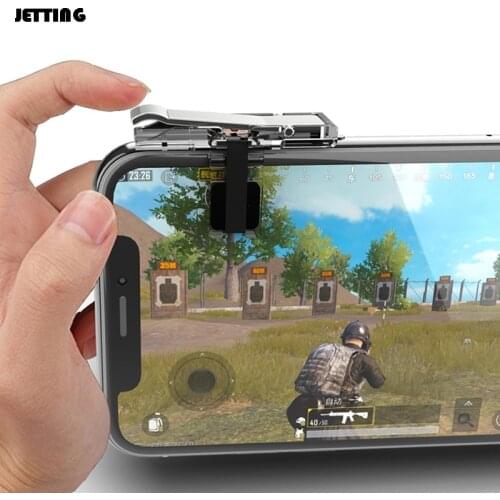 1 pair Gaming Trigger Smart Phone Mobile Game Trigger for PUBG Mobile Game Fire Button Aim Key Shooter Controller