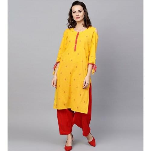 Indian Dress Cotton Kurta Long Kurti For Women Ladies Tradicional India pakistani Dress Roupa Indiana Costume Robe Indienne