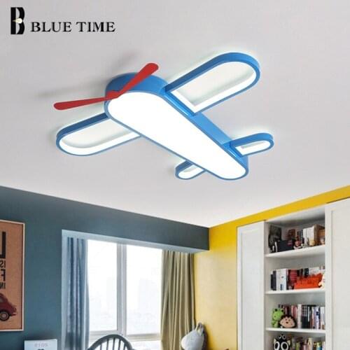 Creative LED Children Ceiling Lights Cartoon Air Plane Decorative Lights Boys Girls Bedroom Study Room Modern Ceiling Lamps