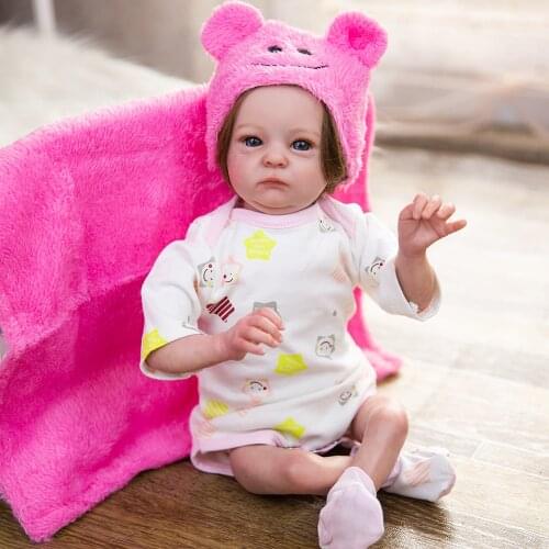 Hoomai Toddler Tink Reborn Baby 16 Inches Silicone Doll Lifelike Bebe Reborn Dolls For Children Birthday Best Gift Toy