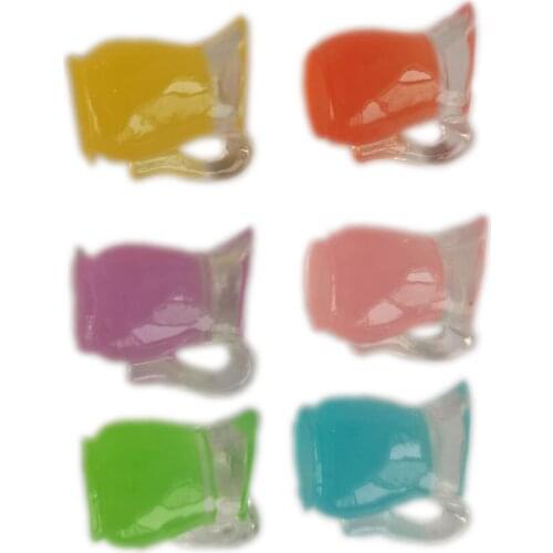 Kawaii Simulation Miniature Transparent Juice Cup Resin Cabochon Craft Fairy Garden Ornaments DIY Dollhouse Decoration