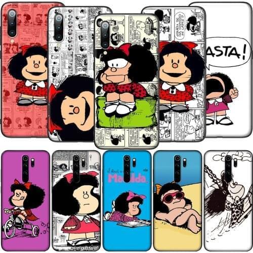 GX128 Mafalda Soft Silicone Case for Redmi Note 4X 5 5A Prime 6 6A 7 7A 8 8A 8T 9 9A 9C 9S Pro Lite