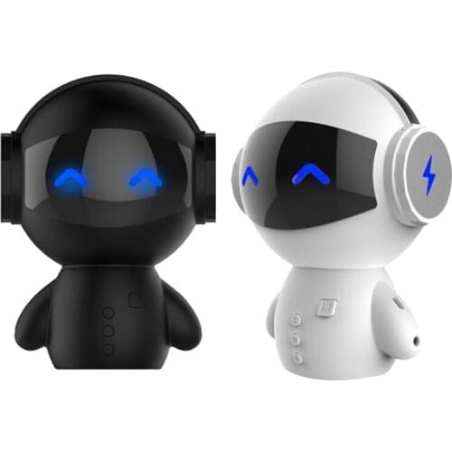 H054 Desk-top Bluetooth-compatible 5.0 Speaker Sound Bar USB Connect Robot Appearance