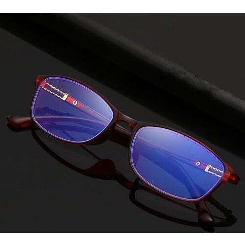 Square Anti Blue Light Reading Eyeglasses Magnification Eyewear Presbyopic Glasses Computer Glasses +1.0+1.5+2.0+2.5+3.0+3.5+4.0