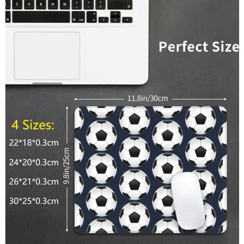 Retro Football Mouse Pad DIY Print Ball Football Soccer Futsal Foot Retro Vintage Classic Modern