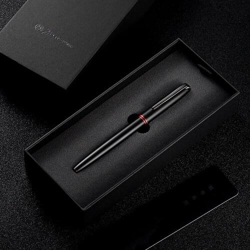 New Arrivel 2020 Pimio Matte Black Series Fountain Pen Luxury Metal Ink Pens with Gift Box Christmas Gift Free Engraved Accpet