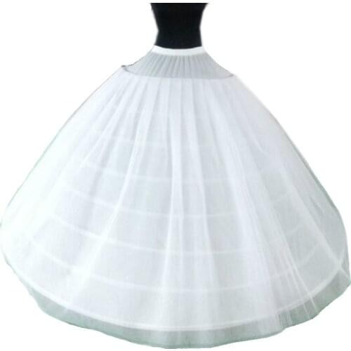 Biggest Widest Petticoat Underskirt 8 Eight Hoops 3 Layers Tulle 135CM*175CM Wedding Crinoline For Quinceanera Dress Ball Gown