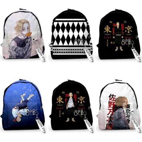 Tokyo Revengers School Bag Anime Sano Manjiro Cosplay Backpack Canvas Bag Women Men Chifuyu Matsuno Travel Notebook Bag