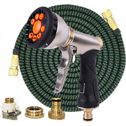 Hot Garden Irrigation Hose Telescopic Magic Water Gun Hose High Pressure Car Wash Hose Nozzle For Outdoor Garden Watering