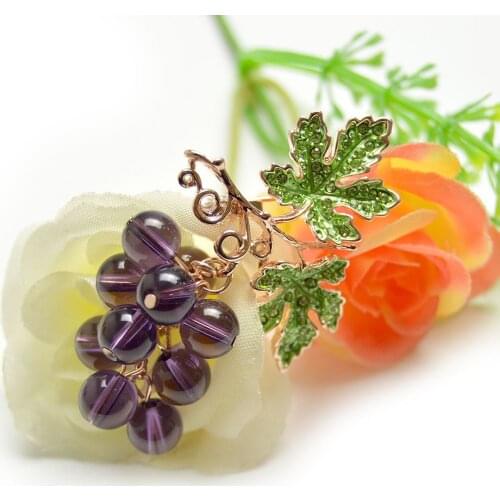 Cindy Xiang Zomer Kristal Druif Broches Voor Vrouwen Leuke Luxe Broche Pin Mode-sieraden Elegante Bruiloft Broche Boeket Hot