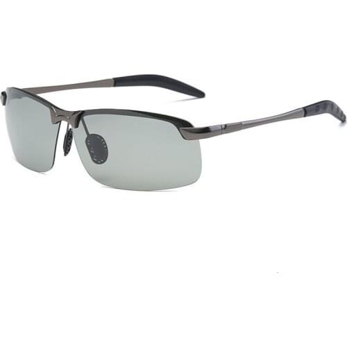 New Smart Color-changing Polarized Sunglasses Sunglasses Mens Riding Day and Night UV Sunglasses Night Vision Driver Glasses