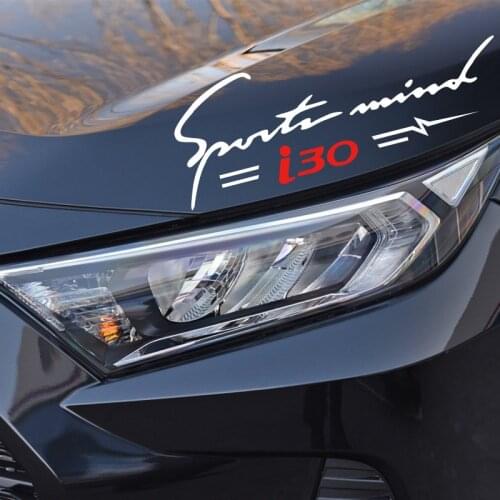 Sport Letter Car Stickers Emblem Badge Decal Auto Automobile Bonnet Sticker Car-styling for Hyundai i30 ix35 i20 i40