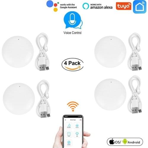 1-5Pcs Tuya Wifi IR Remote Control For Air Conditioner TV Smart Home Infrared Universal Remote Control For Alexa Google Home