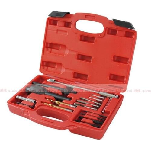 Universal 16PCS 8mm & 10mm Damaged Glow Plug Installation Removal Tool Kit