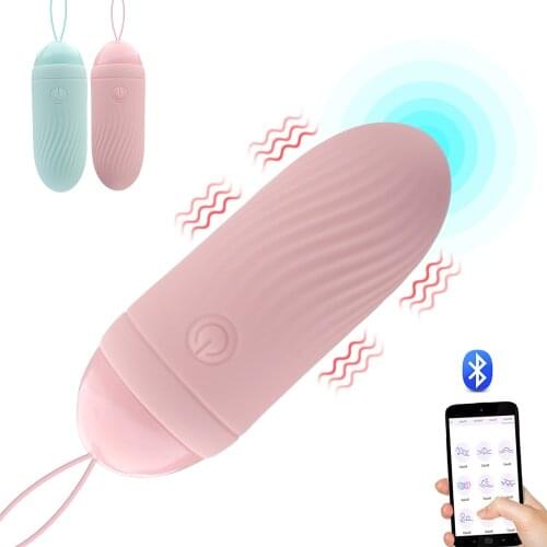 Vibrating Egg Vaginal Massager Bluetooth APP Control 10 Modes Vibrators Adult Products Sex Toys For Women Clitoris Stimulator