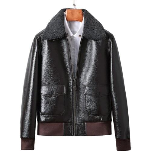 ZRUSZR Mens Sheepskin Jackets