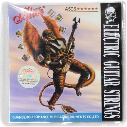 1 Set Alice A506 Electric Guitar Strings Accessories Coated Steel Core Nickel Alloy Wound A506XL A506SL A506L