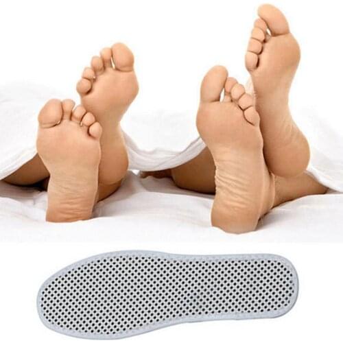 1 Pair Unisex Self-heating Therapy Massage Fatigue Ease Magnetic Shoe Insoles