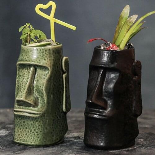 1pc Stark figure tiki cocktail Hawaii Ceramic cup Tiki Mug