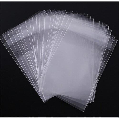 100pcs Clear Self Adhesive Seal Plastic Packaging Earring Gift Bags Resealable OPP Poly Rings Bags Newest Design Arrived Plastic