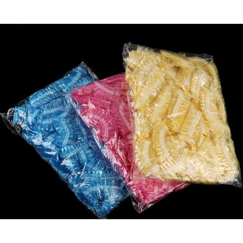 100Pcs Salon Clear Ear Cover Ear Protection Hair Dye Hair Color Styling Tool Caps Cleaning Hair DyeingTool Disposable Waterproof