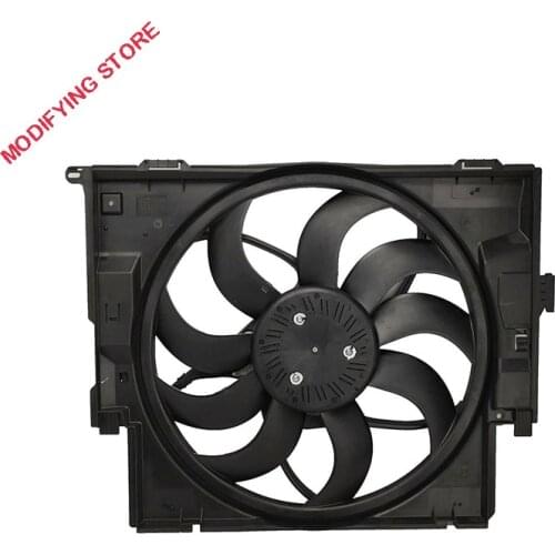 17428641963 for Radiator Condenser Cooling Fan Motor Assembly For BMW F30 320i