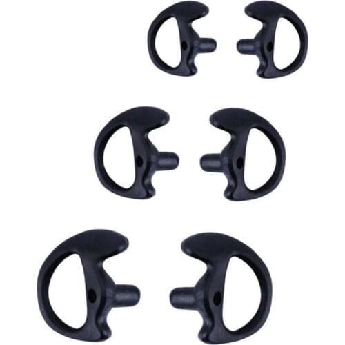 3 Pair Soft Durable 2-Way Radio Ear Mold Replacing Earpiece Insert For Acoustic Coil Tube