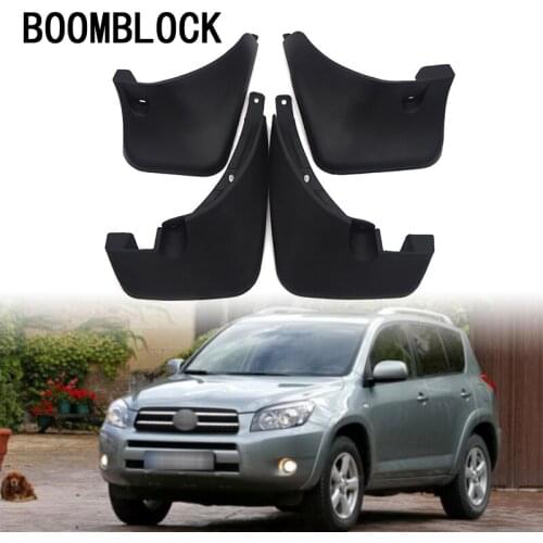 4pc Car Front Rear Mud Flaps Mud Flap Mudguards Fender For 2006-2012 Toyota RAV4 RAV 4 No Flare Accessories