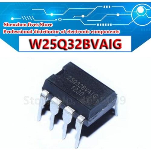 5pcs W25Q32BVAIG DIP W25Q32 DIP8 25Q32 DIP-8 25Q32BVAIG W25Q32BVDAIG W25Q32FVAIG