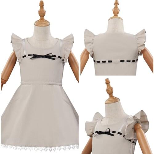 Kids Final Fantasy VII FF7 Remake Tifa Lockhart Cosplay Costume Dress Halloween Carnival Suit