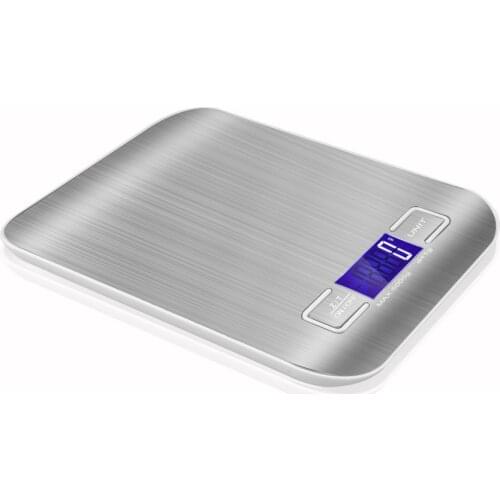 Electronic Kitchen Scale Digital Food Scale Stainless Steel Weighing Scale LCD High Precision Measuring Tools Scale for Cooking