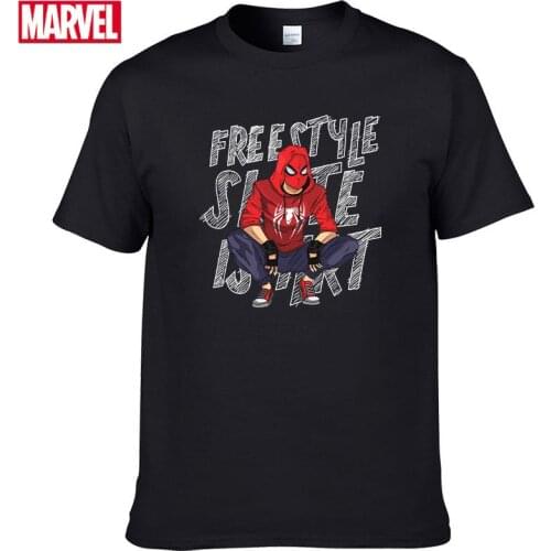Marvel The Avengers spiderman t shirt Comfortable Breathable 100% cotton Fashion clothes for teens Summer Top shirts for men #65